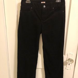 JCREW corduroy black pants - size 27R